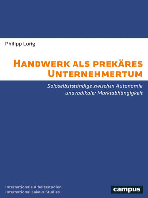 cover image of Handwerk als prekäres Unternehmertum